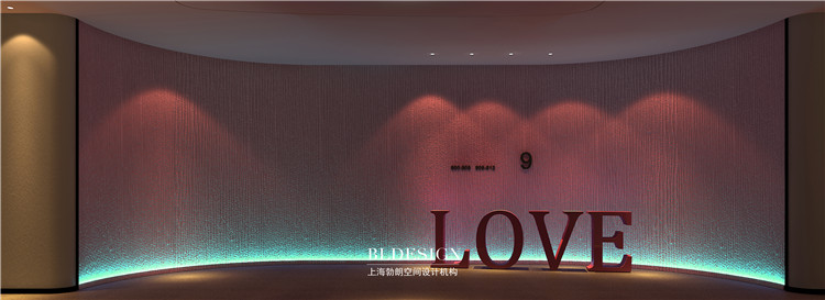 開封鉑珺主題精品酒店設(shè)計(jì)案例-酒店情侶主題層電梯廳