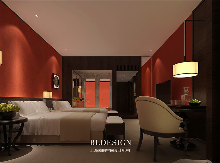 鶴棲銀湖度假酒店設(shè)計(jì)方案-標(biāo)準(zhǔn)客房效果圖