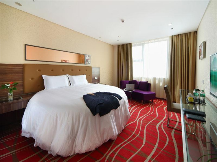 鄭州山水時(shí)尚商務(wù)酒店設(shè)計(jì)案例-酒店陽光大床房