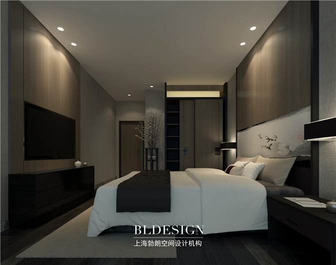 周氏雅居·簡(jiǎn)約中式豪宅設(shè)計(jì)-豪宅臥室效果圖