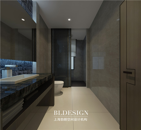 周氏雅居·簡(jiǎn)約中式豪宅設(shè)計(jì)-豪宅洗手間