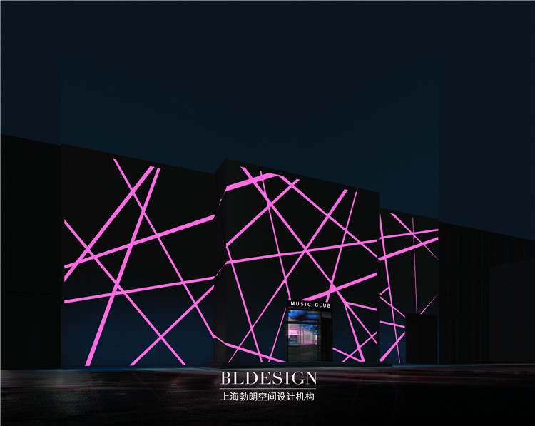 維納斯主題音樂會所設(shè)計效果圖-ktv外觀門頭方案