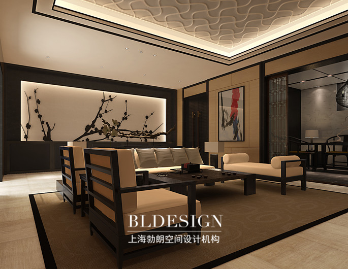雅然·簡約中式豪宅設(shè)計-豪宅客廳