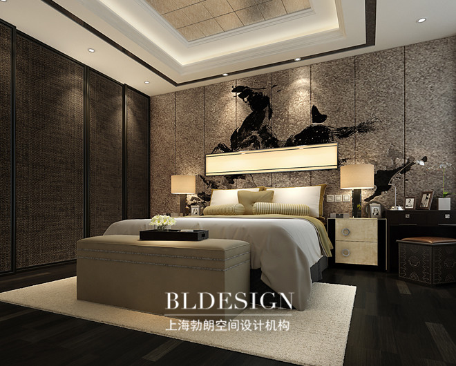 雅然·簡約中式豪宅設(shè)計-豪宅臥室