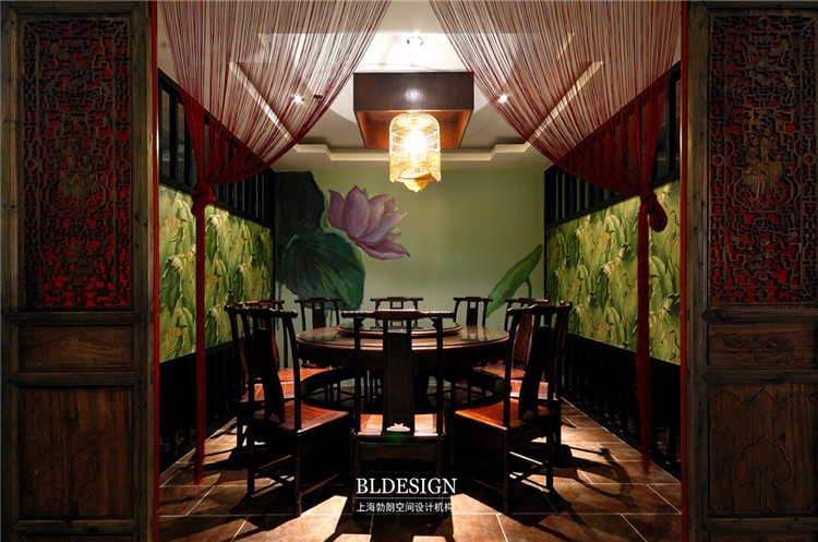 望江南主題餐廳設(shè)計作品-包房設(shè)計