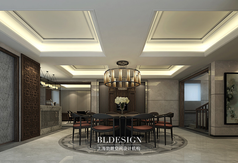 府西雅苑·新中式別墅設計-別墅餐廳