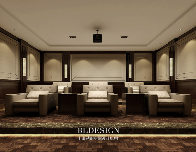 府西雅苑·新中式別墅設計-別墅影視廳