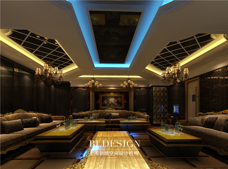 皇督音樂娛樂會(huì)所設(shè)計(jì)方案-豪華包房效果圖