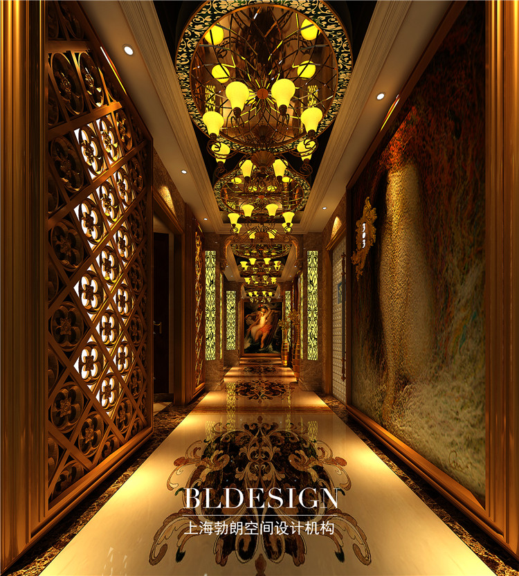 皇督音樂娛樂會(huì)所設(shè)計(jì)方案-走廊效果圖