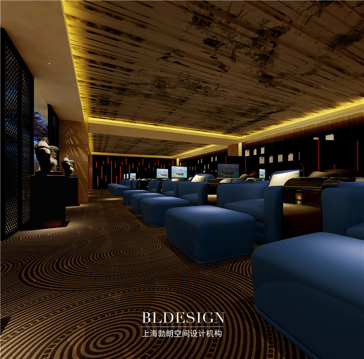 水浴海天洗浴中心設(shè)計方案-休息大廳效果圖