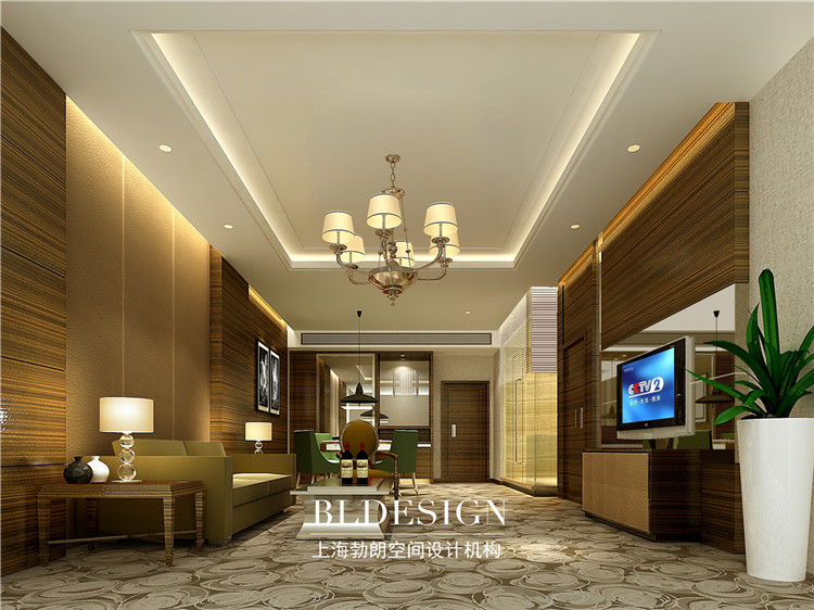 東方威尼斯洗浴酒店設計案例-洗浴中心總統(tǒng)套房客廳效果圖