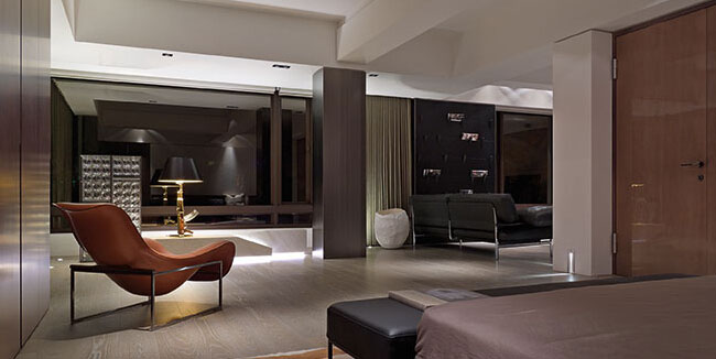 沉穩(wěn)大氣的現(xiàn)代風(fēng)格別墅設(shè)計(jì)說(shuō)明-臥室設(shè)計(jì)