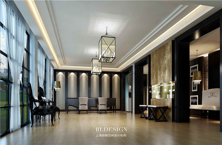 蘭亭驛站精品酒店大堂設(shè)計(jì)效果圖