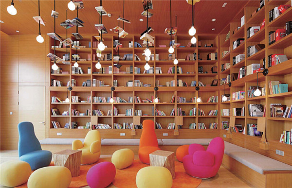上海萬(wàn)科 VCity時(shí)尚售樓處書(shū)吧設(shè)計(jì)方案