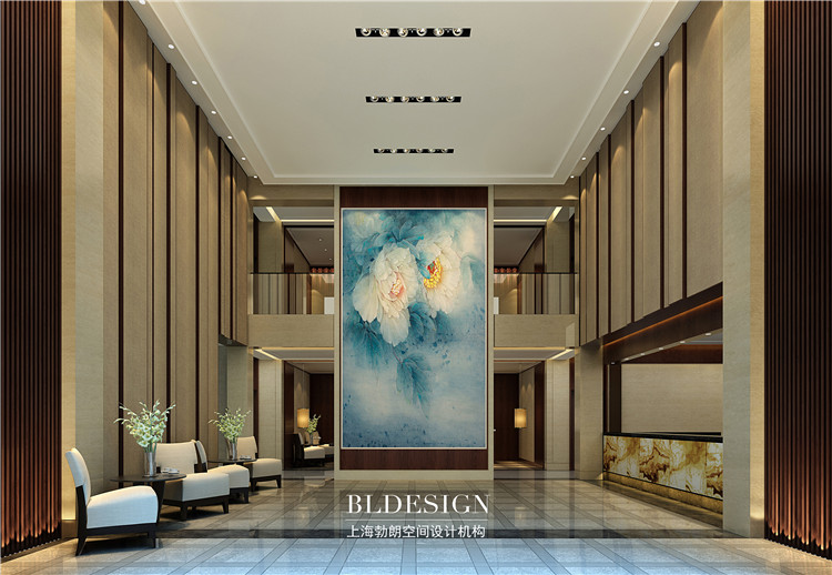 洛陽(yáng)鶴棲銀湖生態(tài)度假酒店大堂設(shè)計(jì)方案