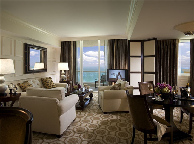 熱帶風(fēng)情度假酒店套房客廳設(shè)計