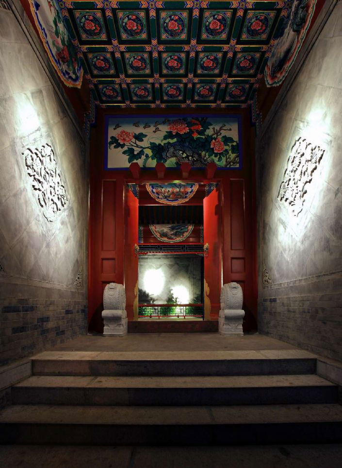 北京三十四號館中式會所入口設(shè)計