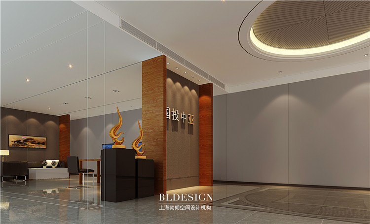 河南商丘國投中亞企業(yè)辦公室接待處設(shè)計方案