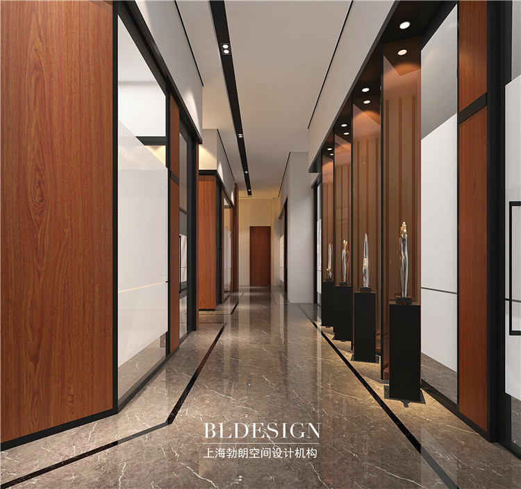 河南商丘國投中亞企業(yè)辦公室走廊設(shè)計效果圖