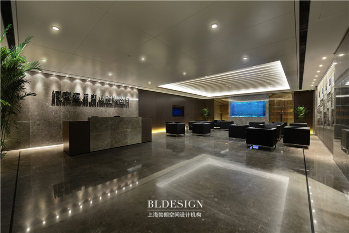 河南通用實(shí)業(yè)有限公司辦公室 辦公室大廳設(shè)計(jì)