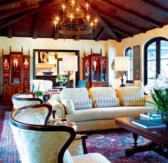 西班牙式別墅室內(nèi)設(shè)計效果圖