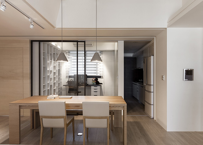 功能開放式書房設計方案