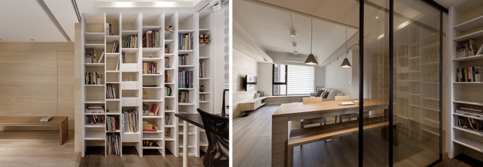 高檔別墅多功能開放式書房設計方案