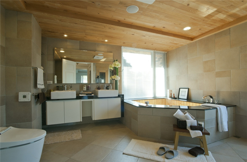 山水怡居·歐式新古典復(fù)式別墅主臥浴室設(shè)計效果圖