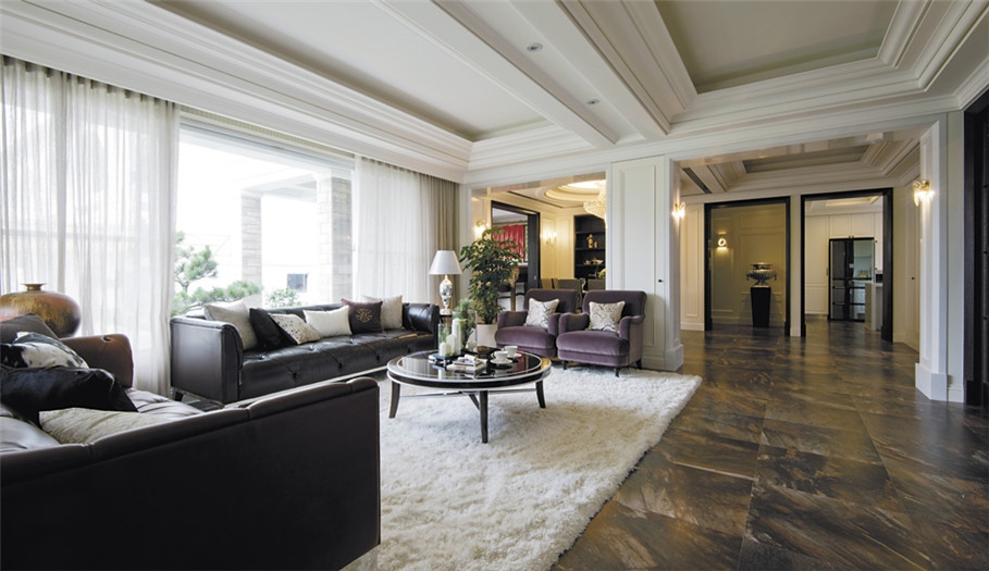 壹公館·經(jīng)典新古典復(fù)式別墅客廳設(shè)計方案