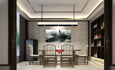 茶緣中式商務會所設計