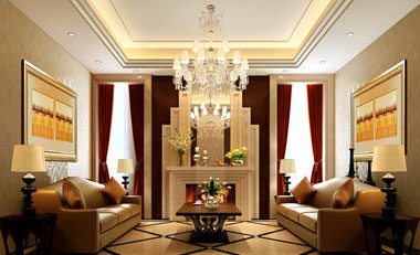 焦作高檔古典歐式售樓處設計