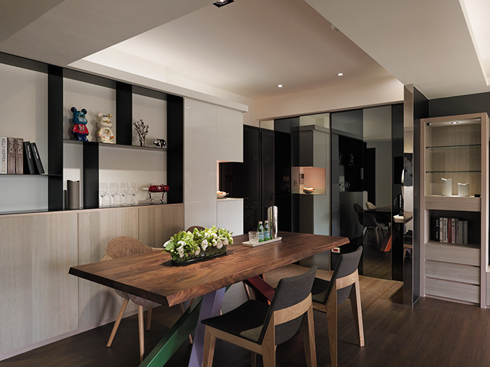 時尚簡約的別墅餐廳設計效果圖