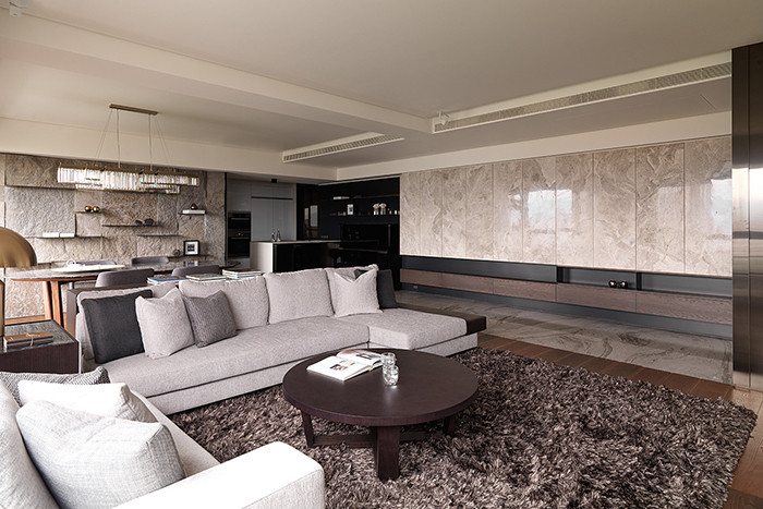 現(xiàn)代風(fēng)格開放式別墅客廳設(shè)計