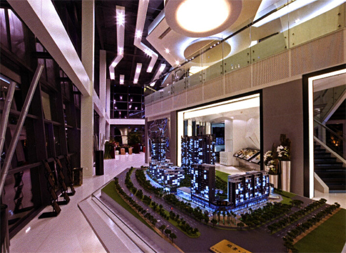 現代時尚大氣的售樓處沙盤設計