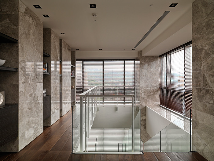 簡約大氣的時尚復式住宅設計效果圖