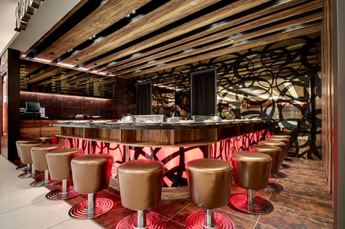 鐵板燒餐廳裝修設(shè)計圖