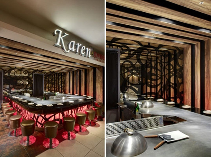 高檔鐵板燒餐飲會所設(shè)計案例