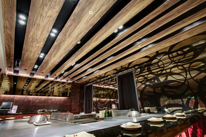 鐵板燒特色餐廳設(shè)計效果圖