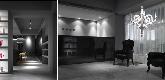 引人流連的品味時尚美發(fā)店設計案例