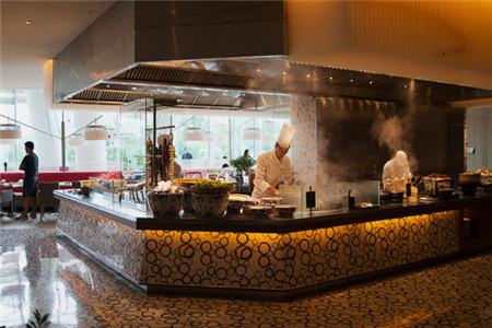 蘇州凱悅酒店餐廳開(kāi)放式廚房