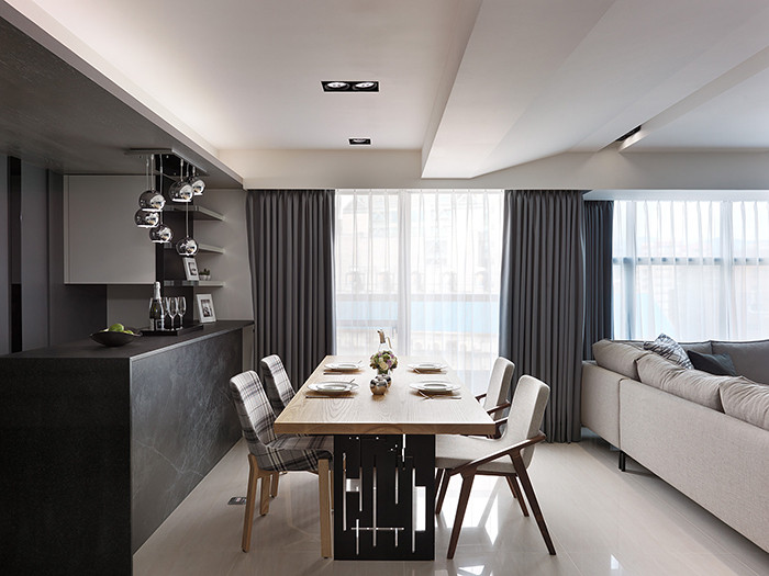 開放式別墅餐廳設(shè)計(jì)效果圖