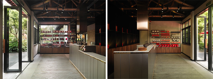 古樸的中式品茶會所設(shè)計(jì)效果圖