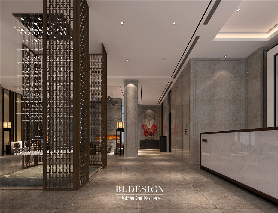 富有質(zhì)感的酒店大堂設(shè)計實景圖