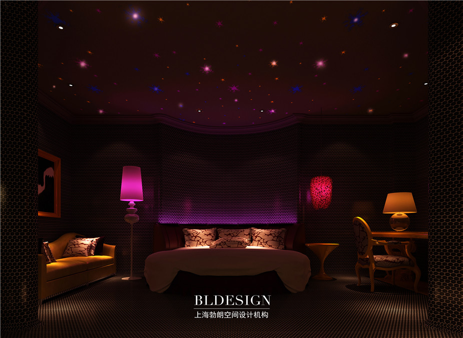 夢幻浪漫的主題客房設(shè)計效果圖