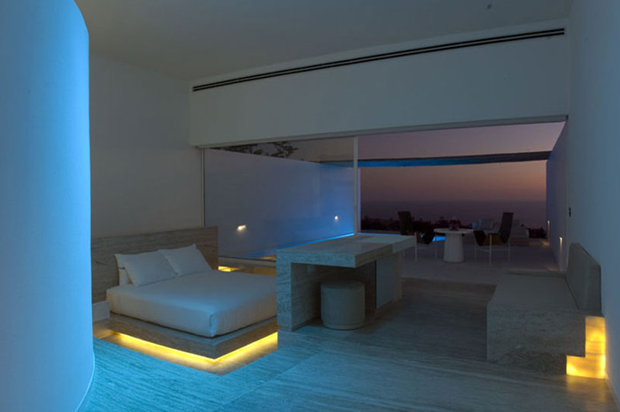 藍(lán)色清新客房設(shè)計(jì)案例