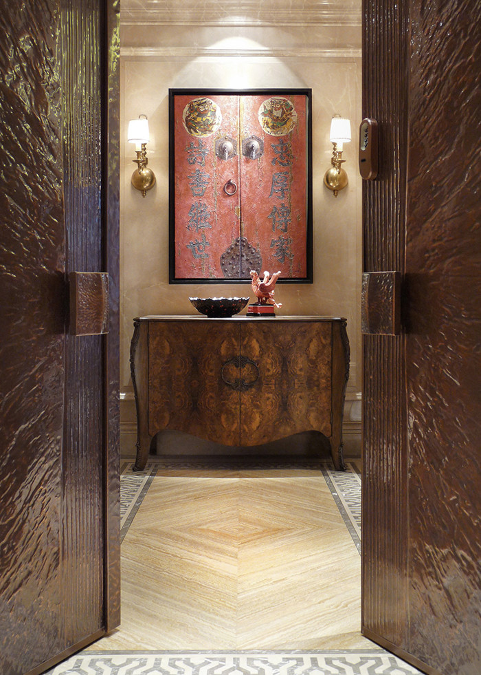 歐式古典奢華別墅玄關(guān)設(shè)計