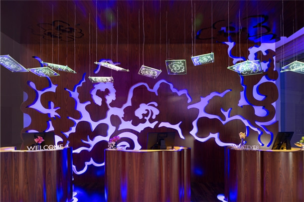 圣淘沙灣W五星酒店前臺(tái)設(shè)計(jì)