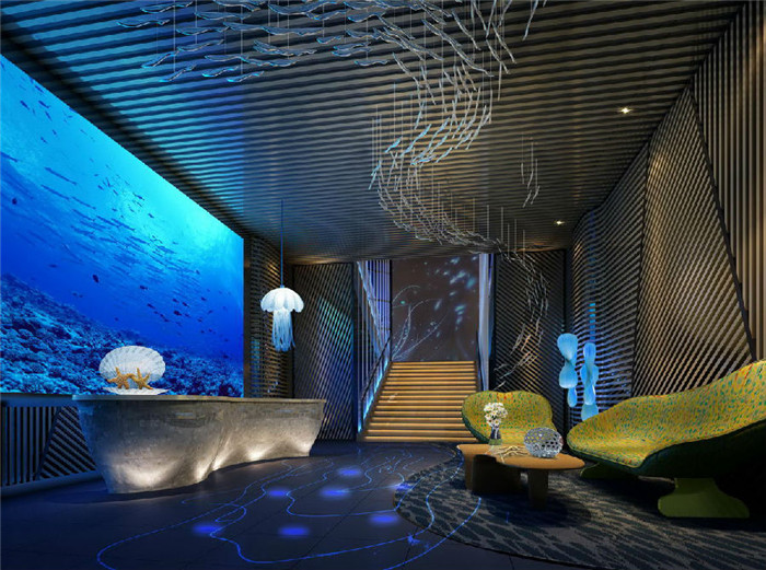 廣州青藍莓酒店大廳效果圖