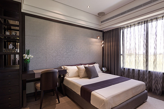 中式禪意別墅主臥設(shè)計方案