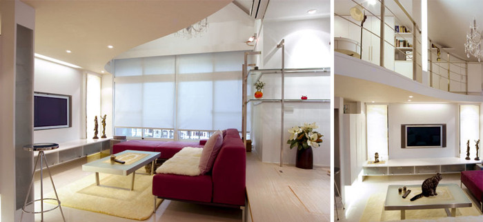 復式豪宅客廳設計